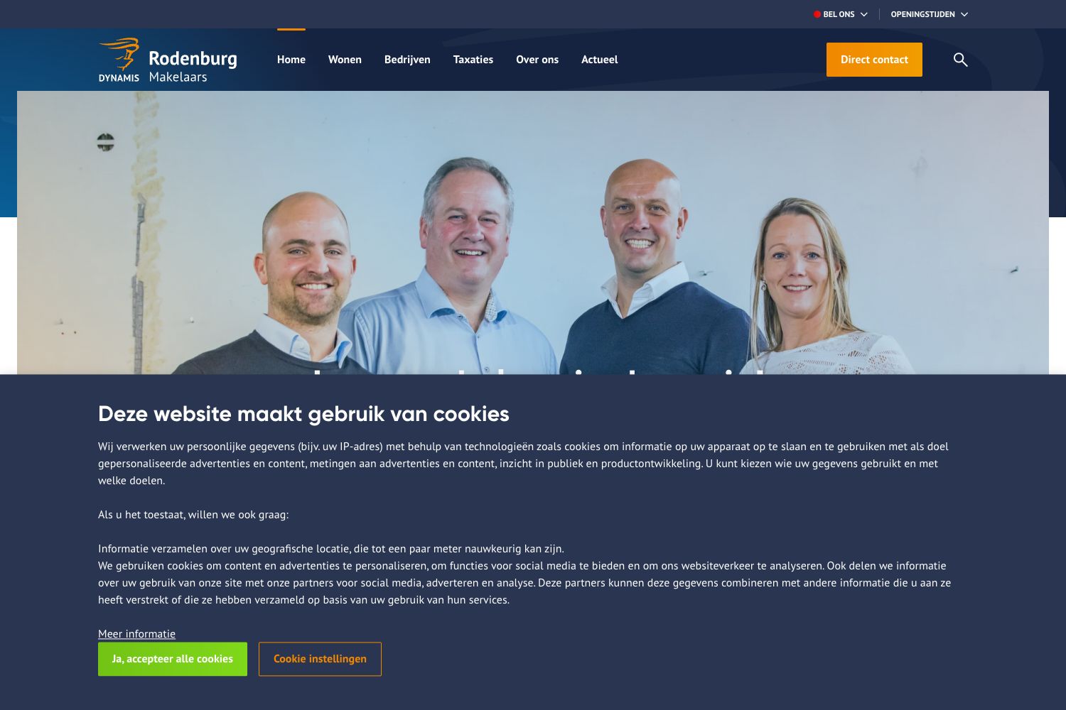 Website screenshot https://rodenburg.nl