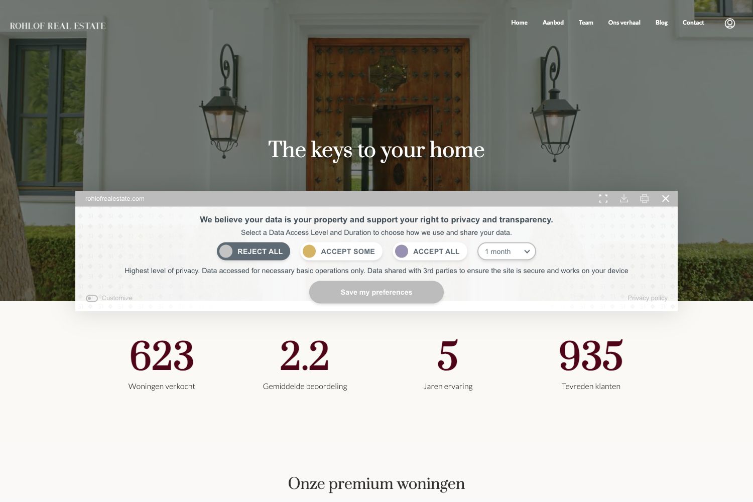 Website screenshot https://rohlofrealestate.com