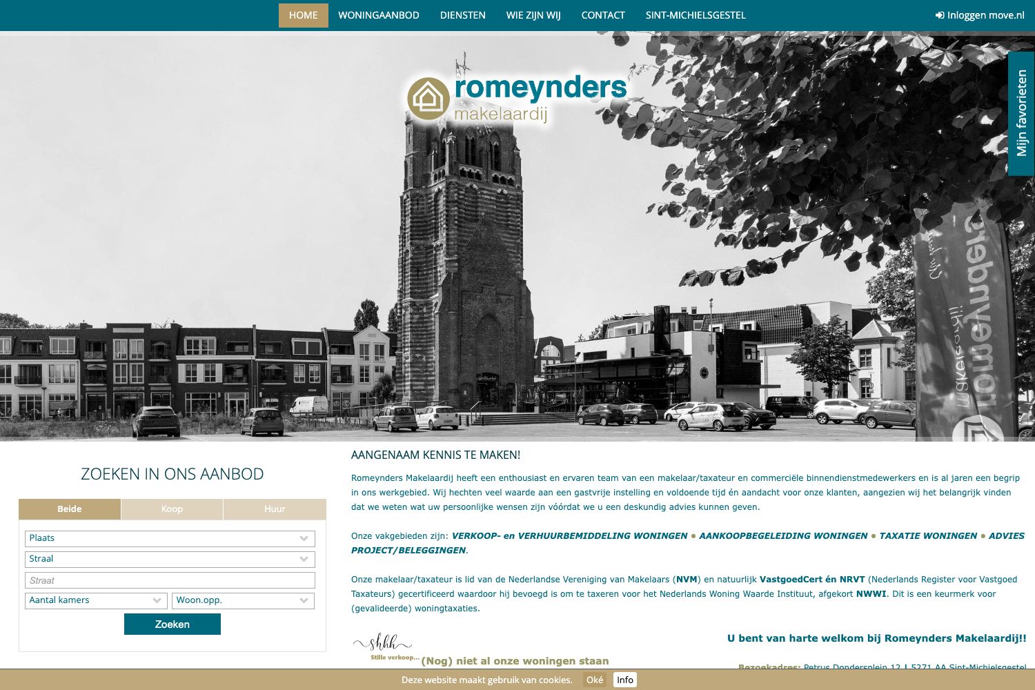 Website screenshot https://romeynders.nl
