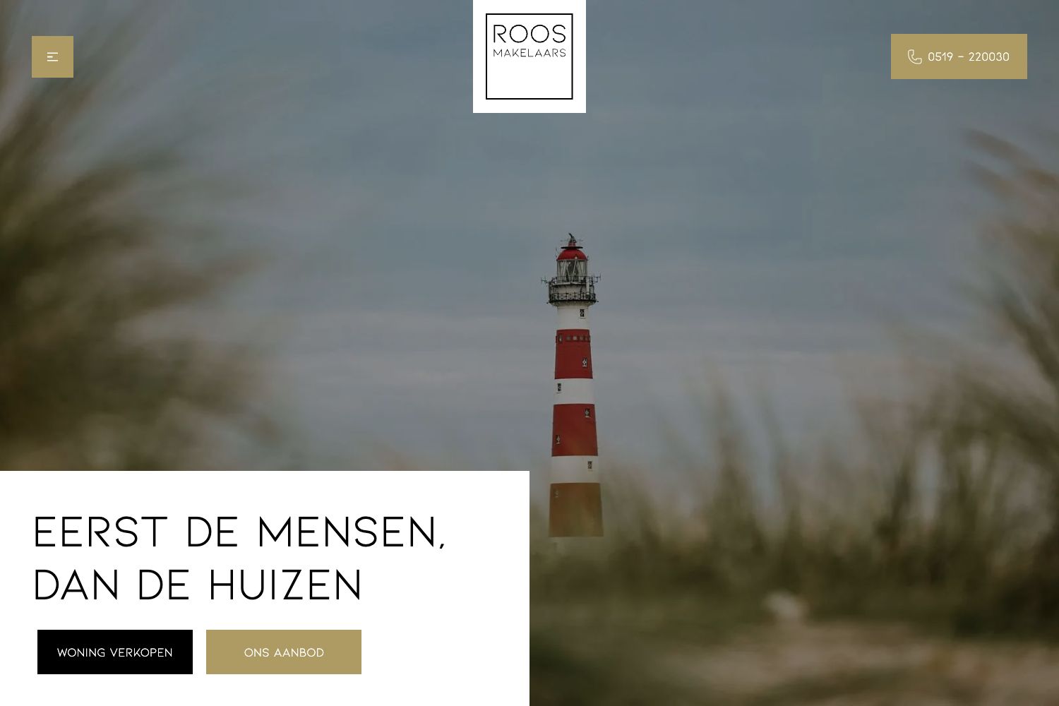 Website screenshot https://roosmakelaars.nl