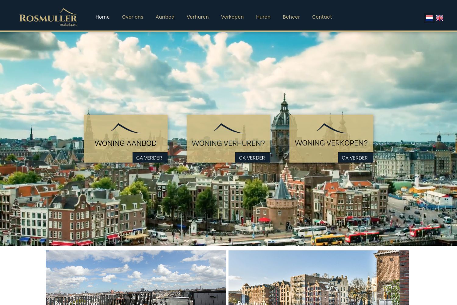 Website screenshot https://rosmuller.nl