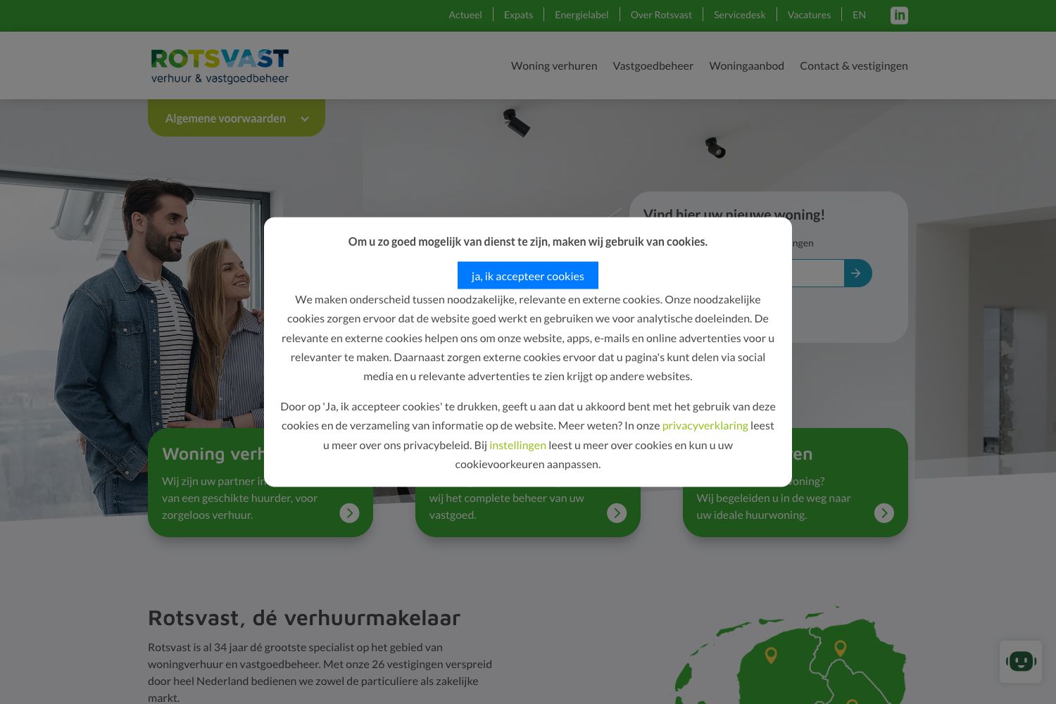 Website screenshot https://rotsvast.nl
