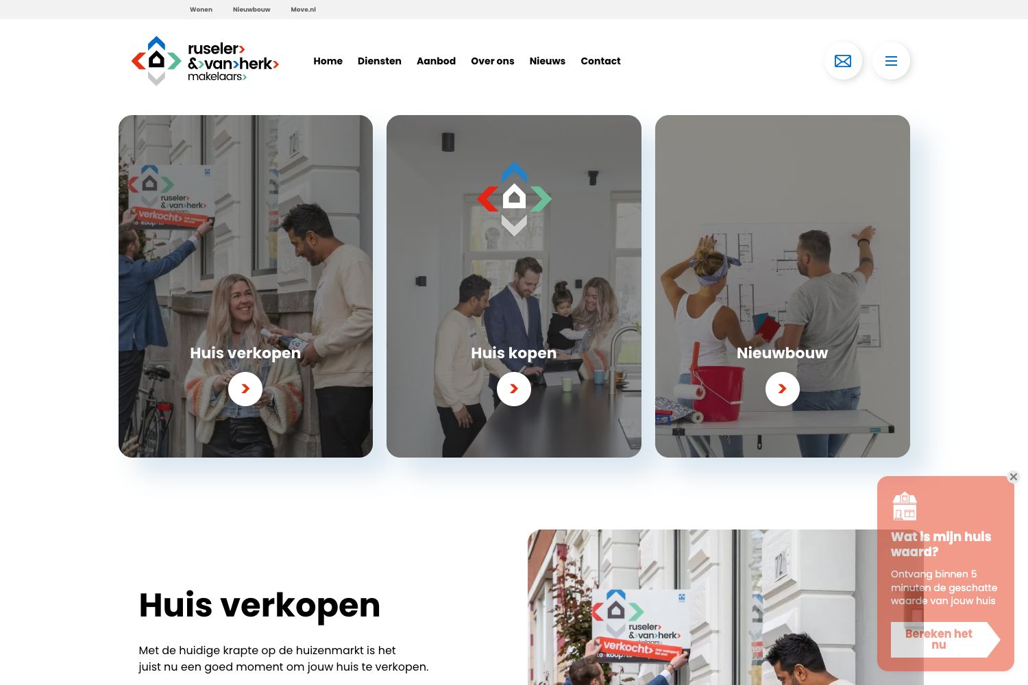 Website screenshot https://ruselerenvanherk.nl