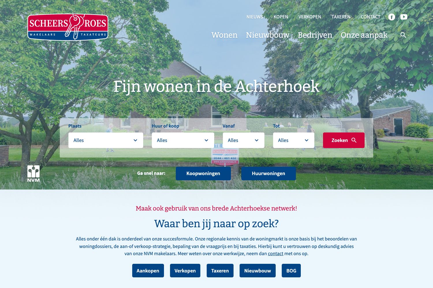 Website screenshot https://scheersroes.nl