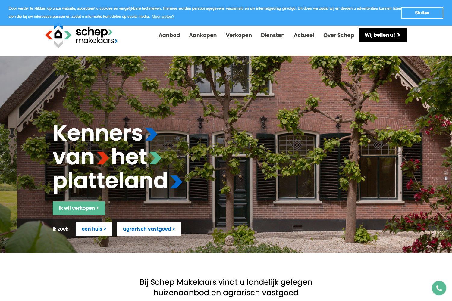 Website screenshot https://schep.nl