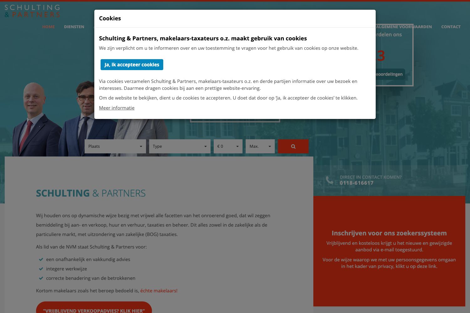 Website screenshot https://schulting-partners.nl