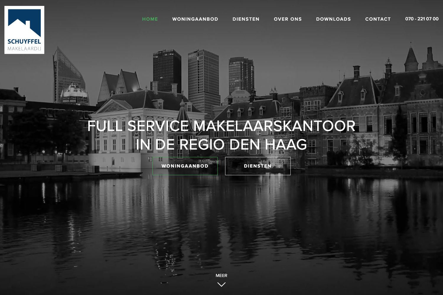 Website screenshot https://schuyffelmakelaardij.nl