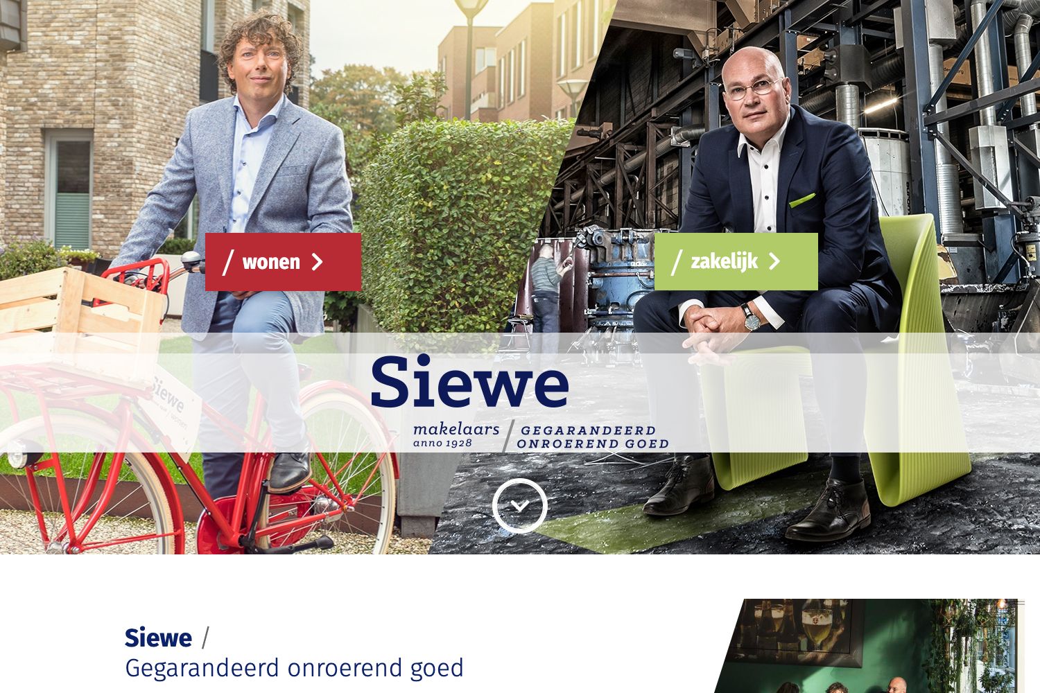 Website screenshot https://siewe.nl