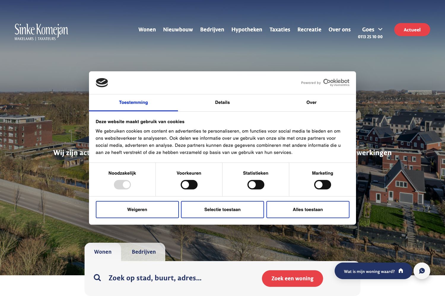 Website screenshot https://sinke.nl