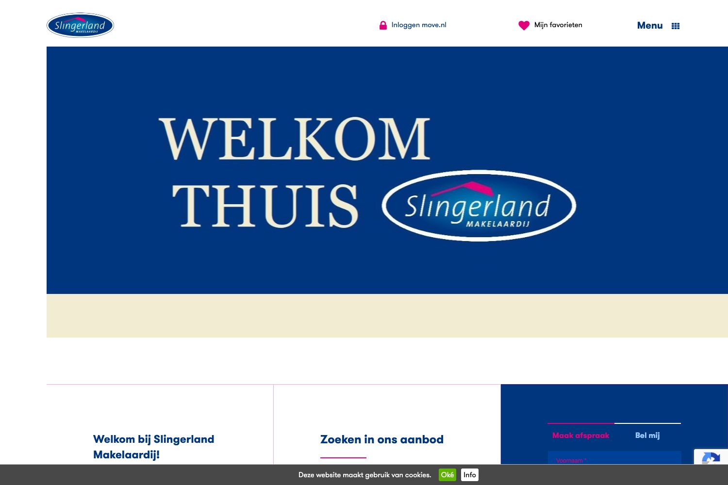 Website screenshot https://slingerland.nl