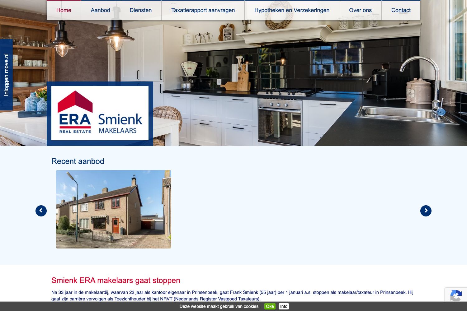 Website screenshot https://smienkmakelaars.nl