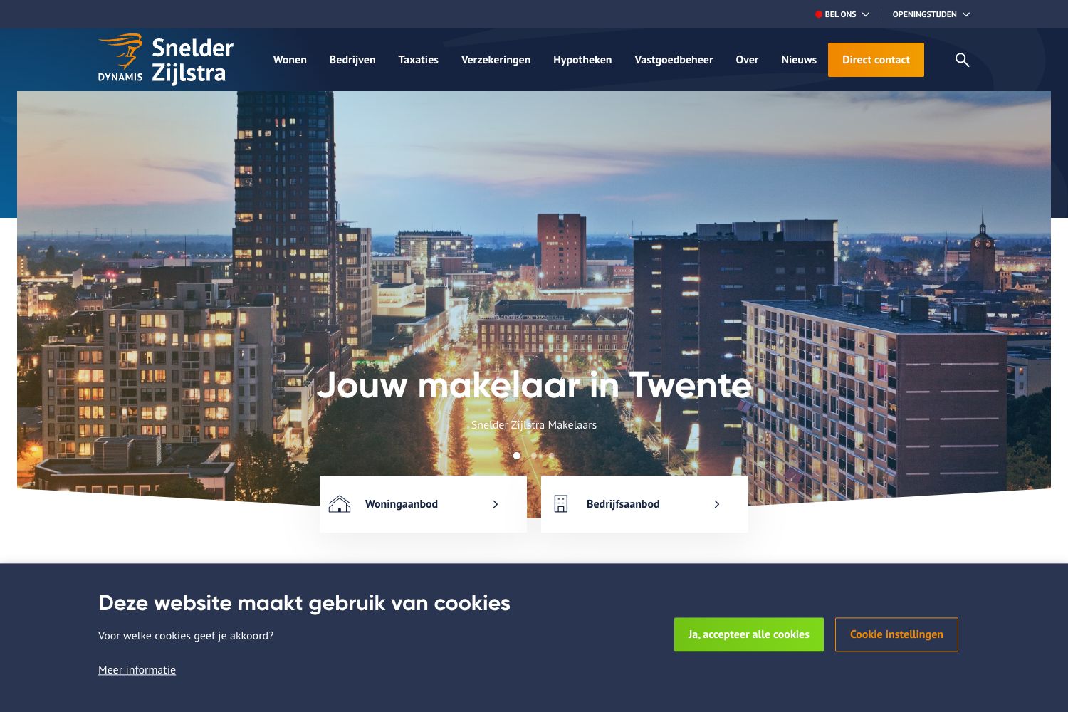 Website screenshot https://snelderzijlstra.nl