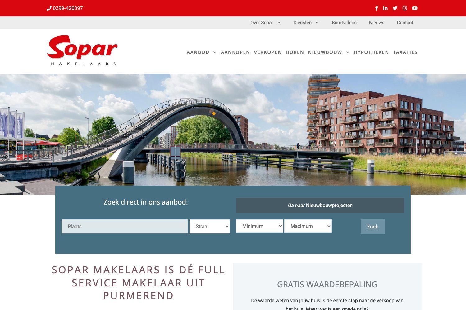 Website screenshot https://sopar.nl