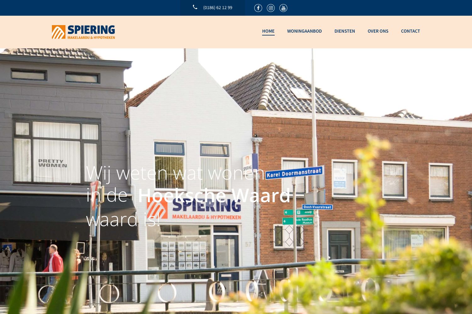 Website screenshot https://spieringmakelaardij.nl