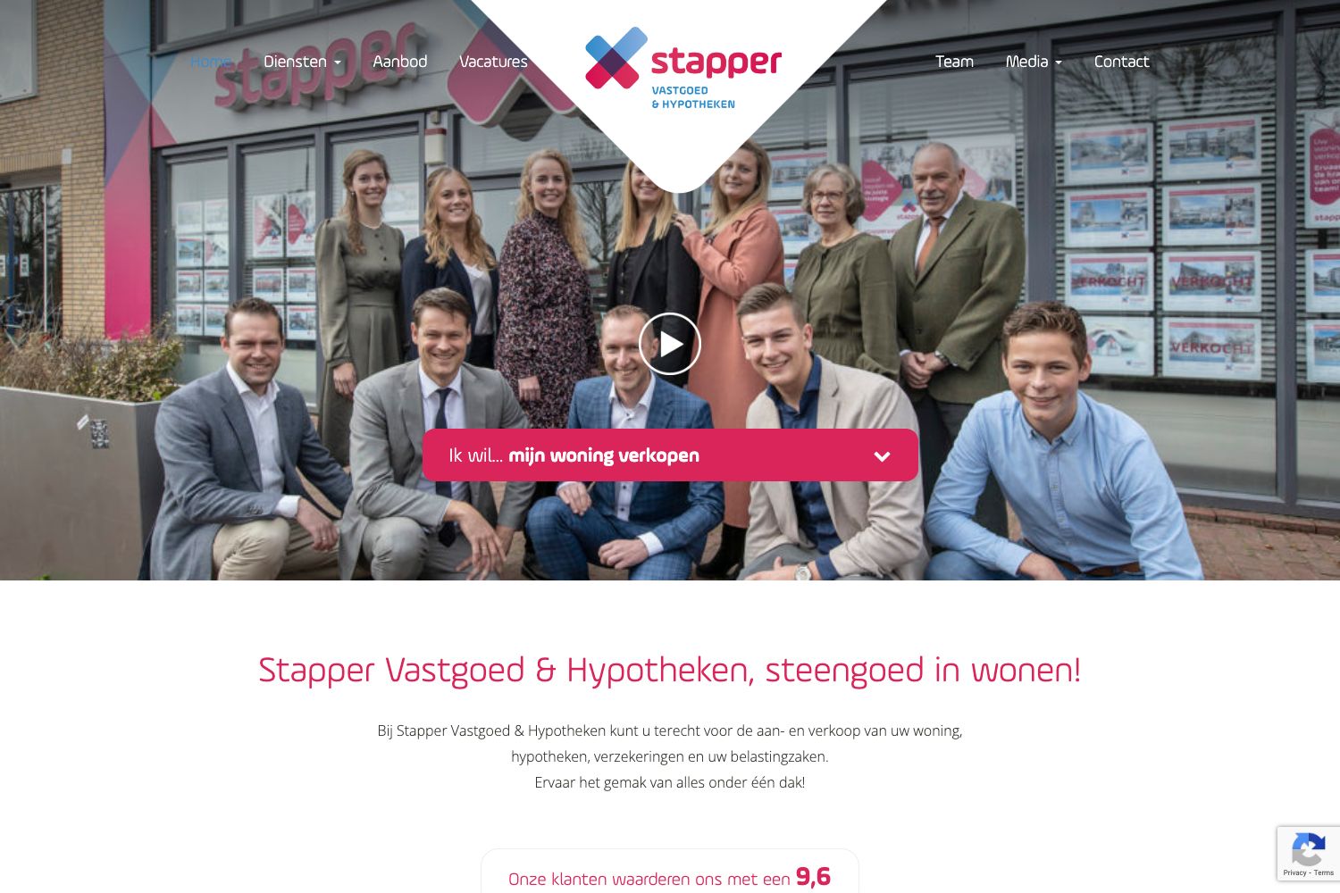 Website screenshot https://stappervastgoed.nl