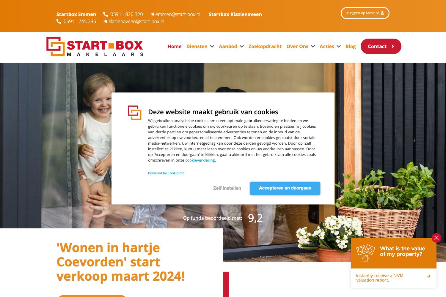 Website screenshot https://start-box.nl