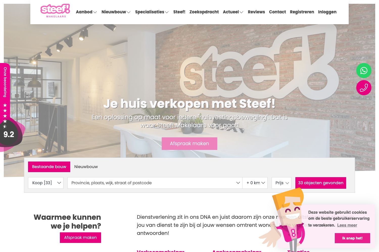 Website screenshot https://steef.nl