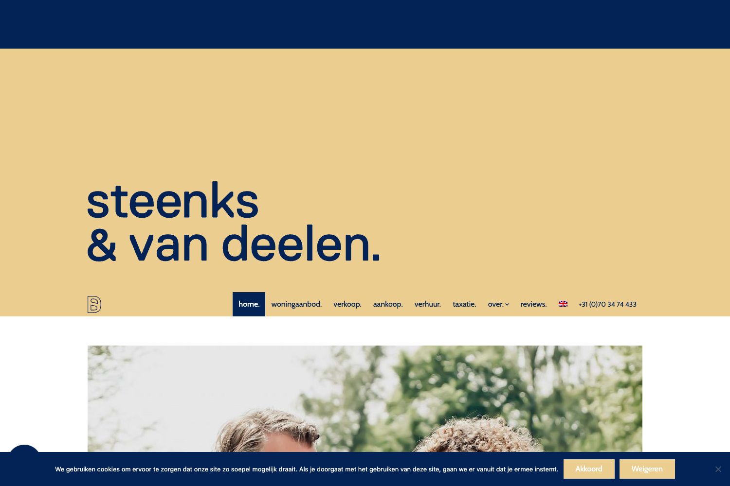 Website screenshot https://svdmakelaars.nl