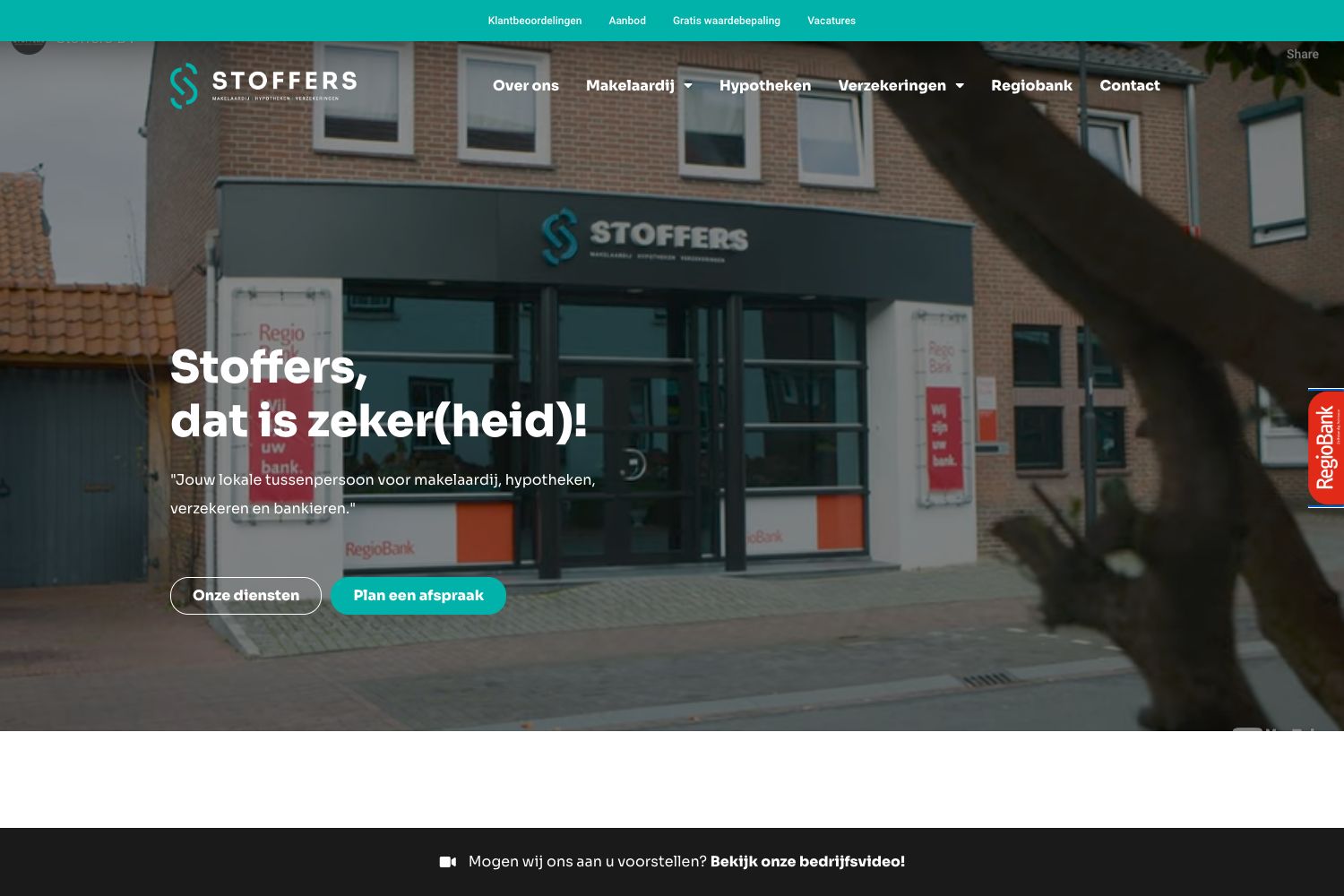 Website screenshot https://stoffersbv.nl