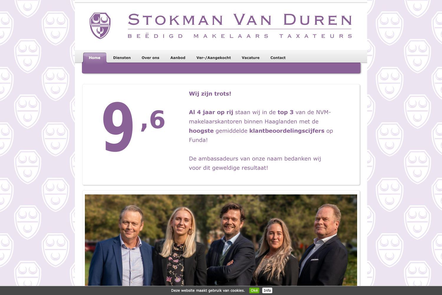 Website screenshot https://stokmanvanduren.nl