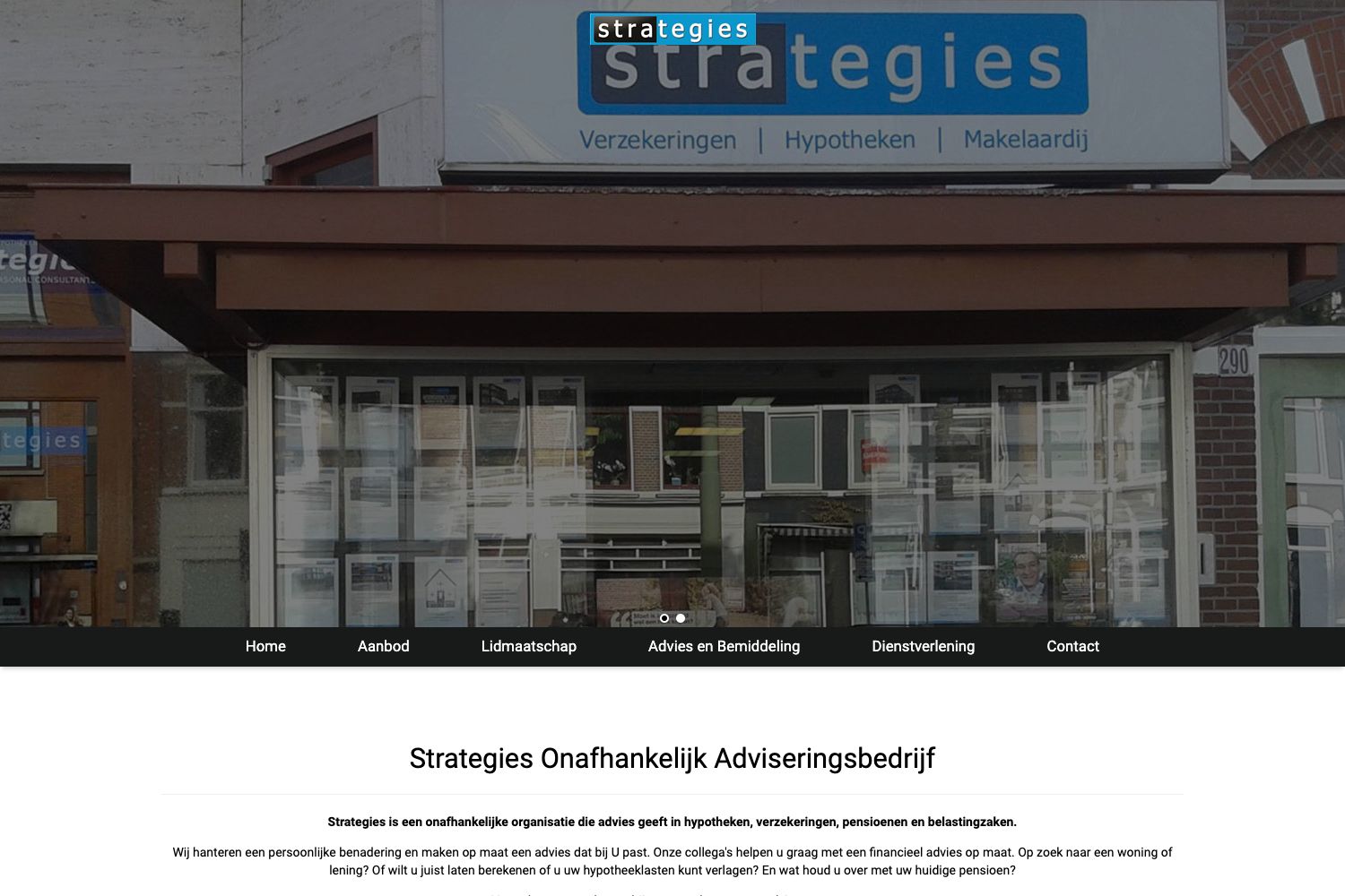 Website screenshot https://strategies.nl