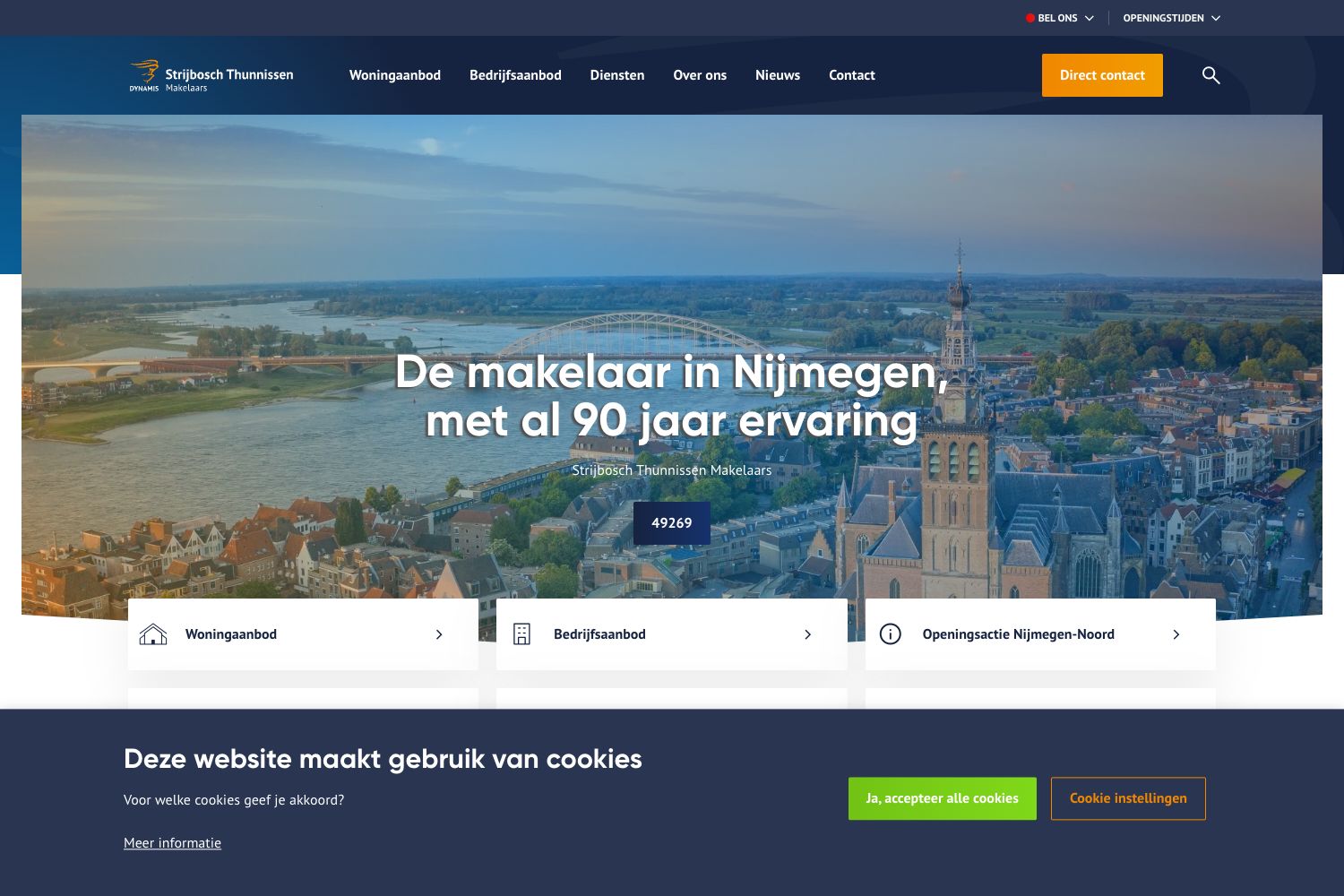 Website screenshot https://stmakelaars.nl