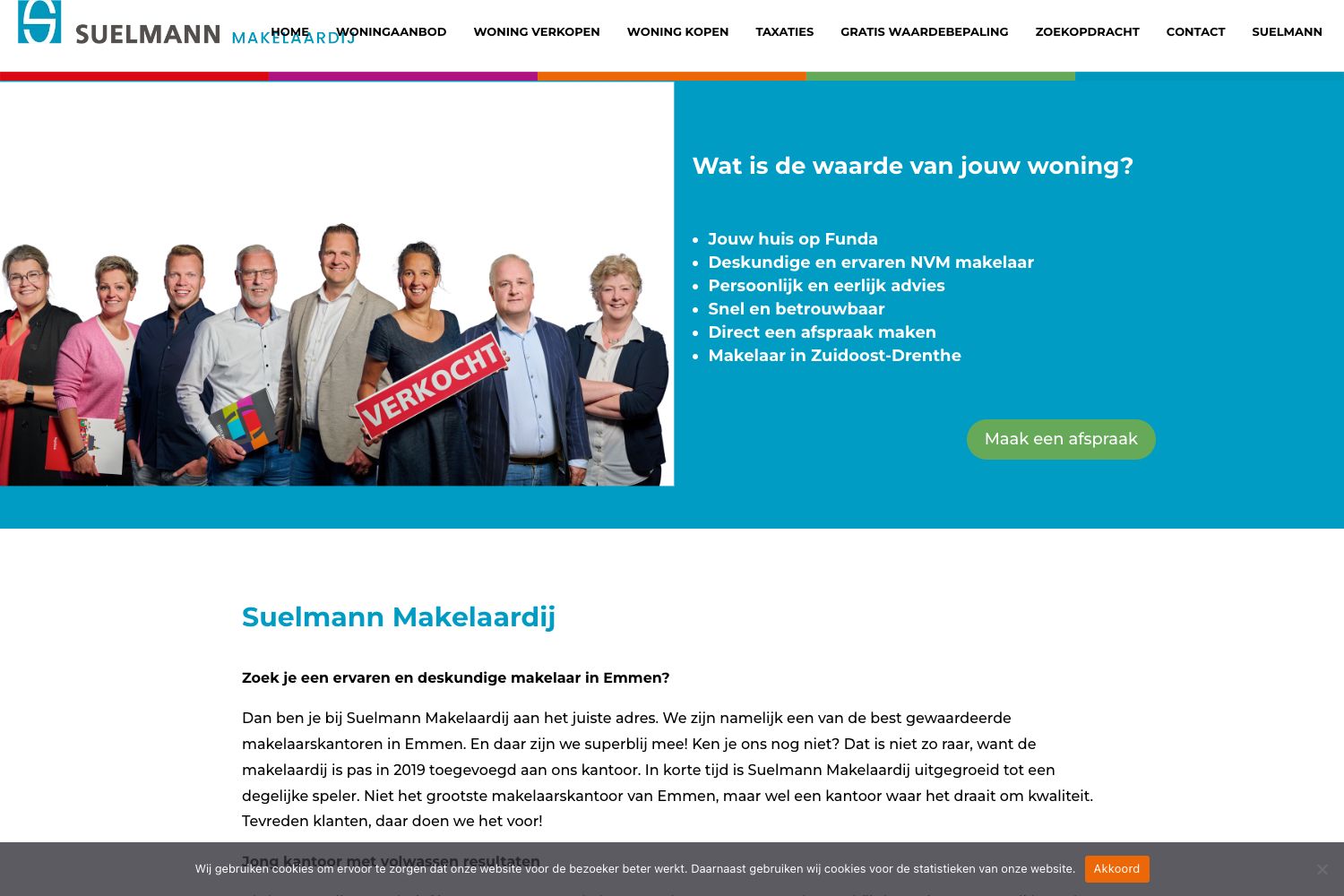 Website screenshot https://makelaardichtbij.nl