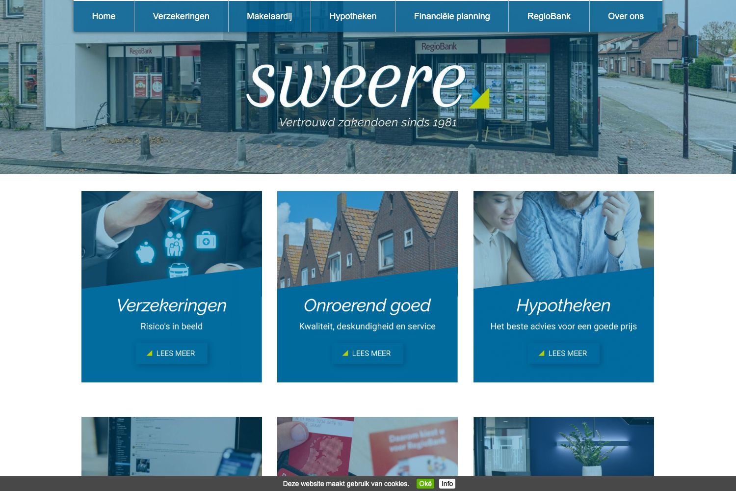 Website screenshot https://sweere.nl