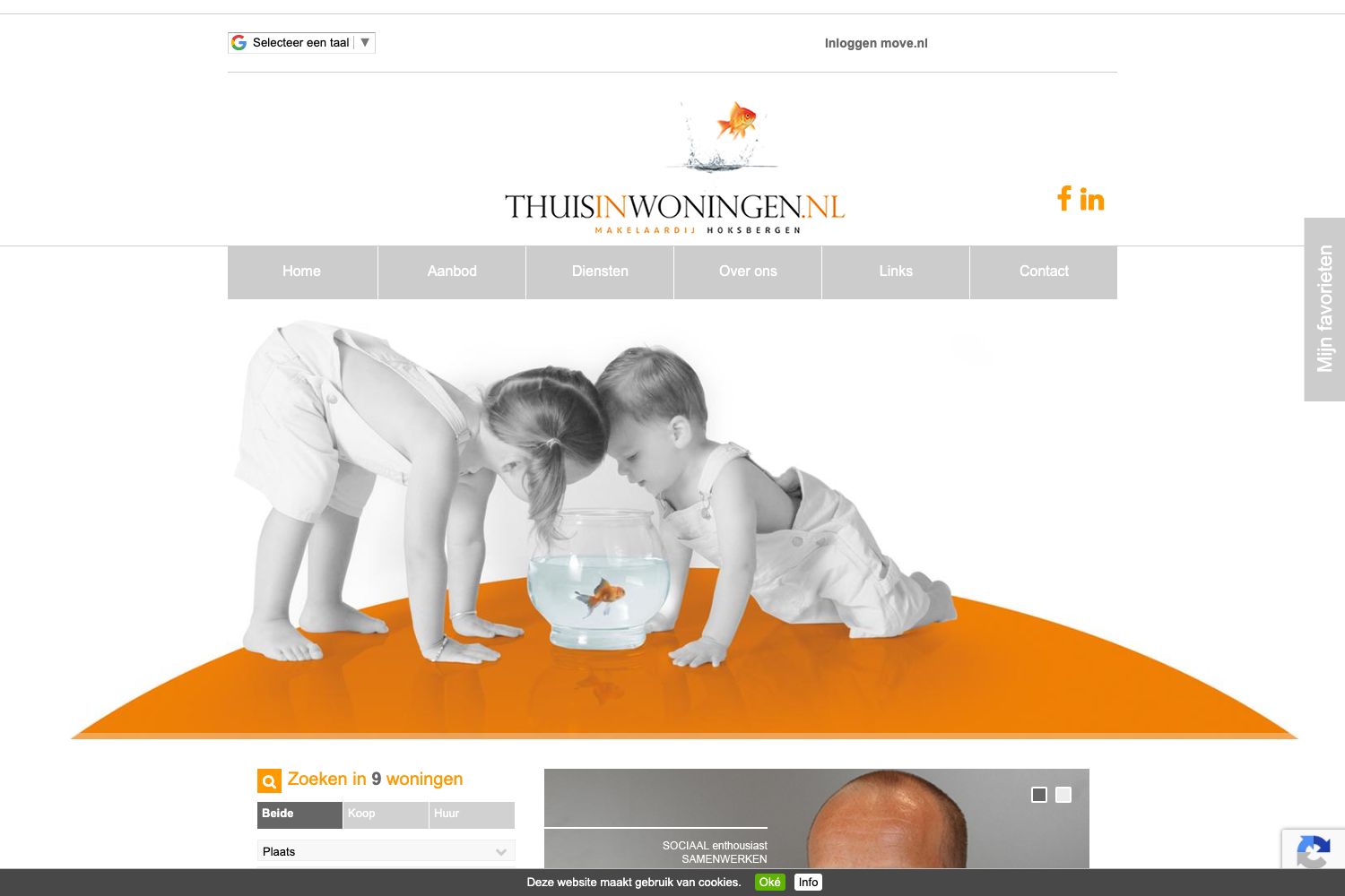 Website screenshot https://thuisinwoningen.nl