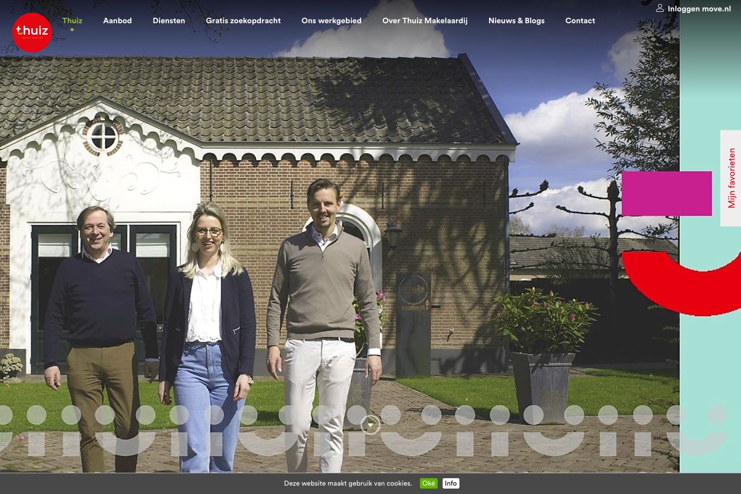 Website screenshot https://thuiz-makelaardij.nl