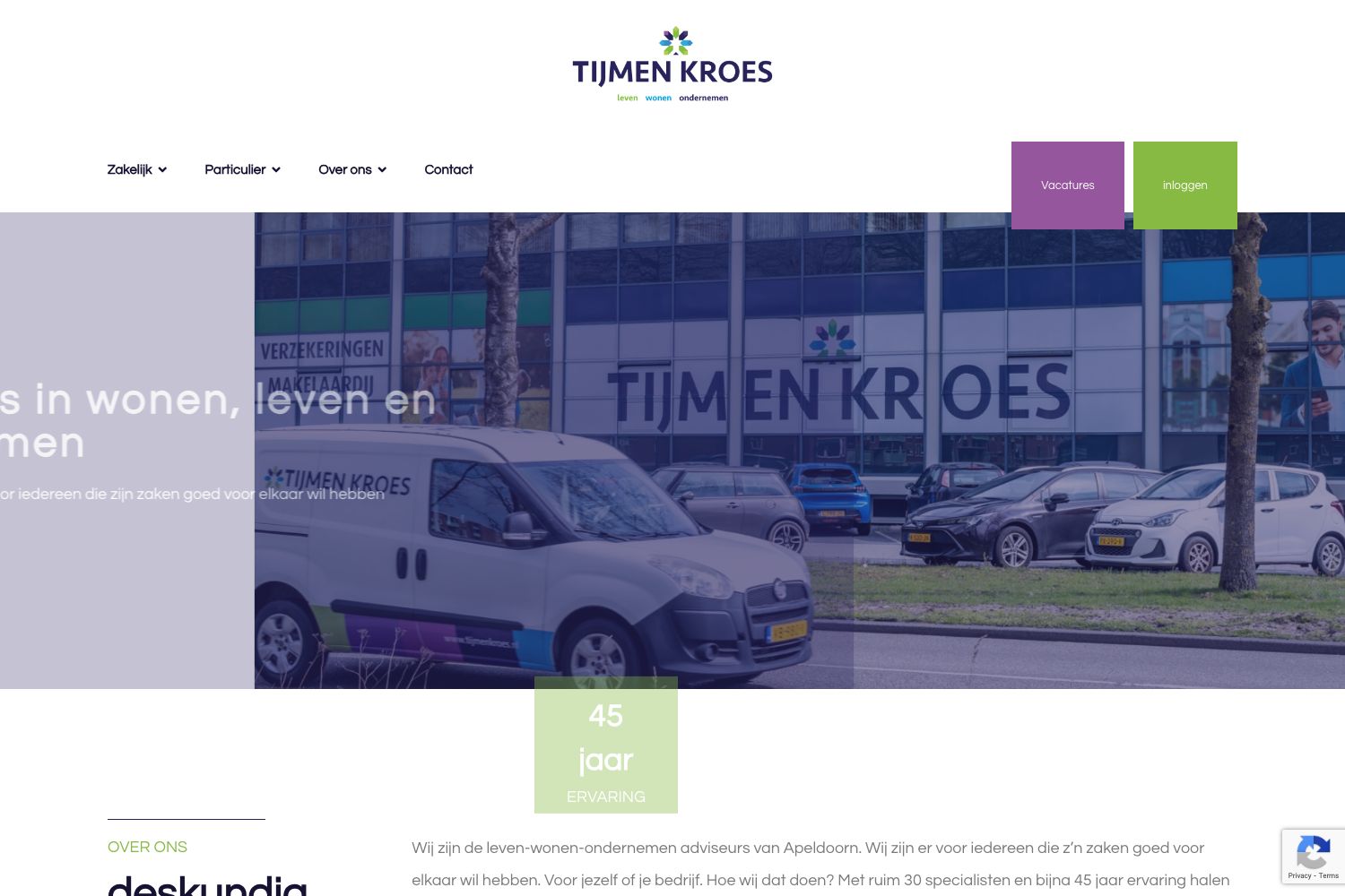 Website screenshot https://tijmenkroes.nl