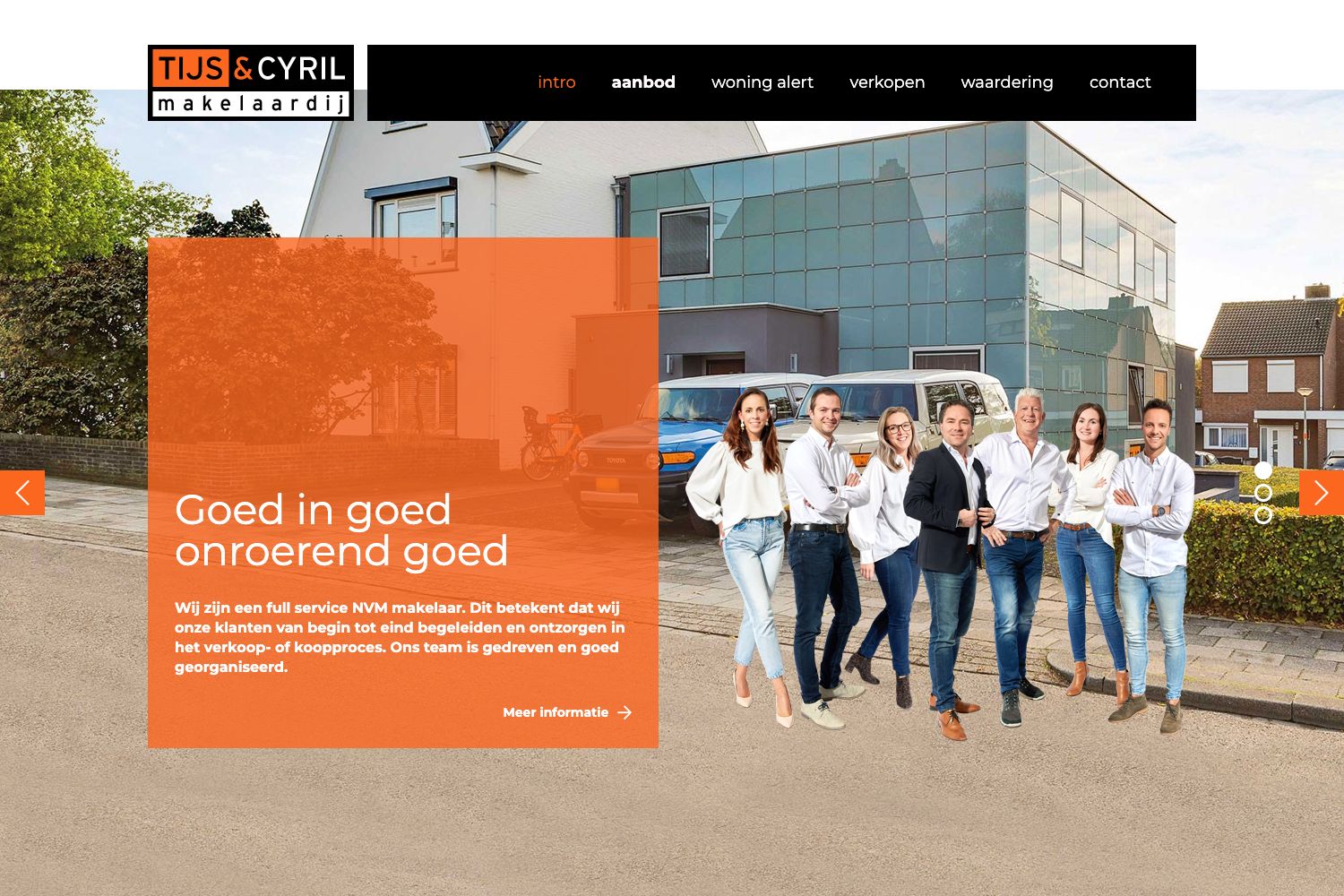 Website screenshot https://tijsencyril.nl