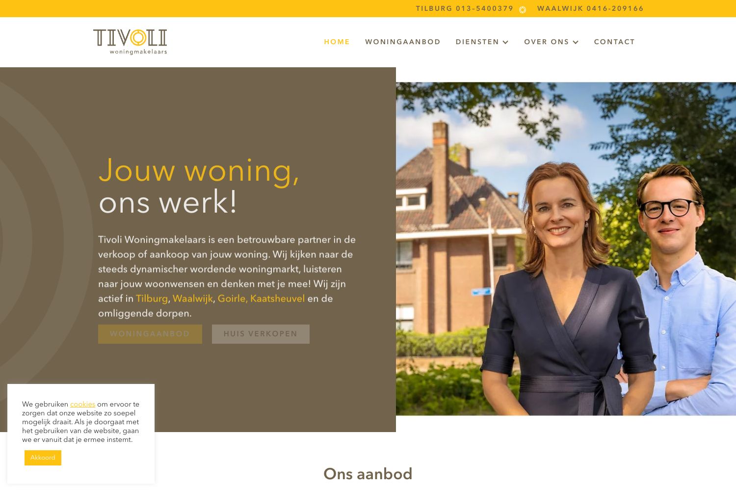 Website screenshot https://tivoliwoningmakelaars.nl