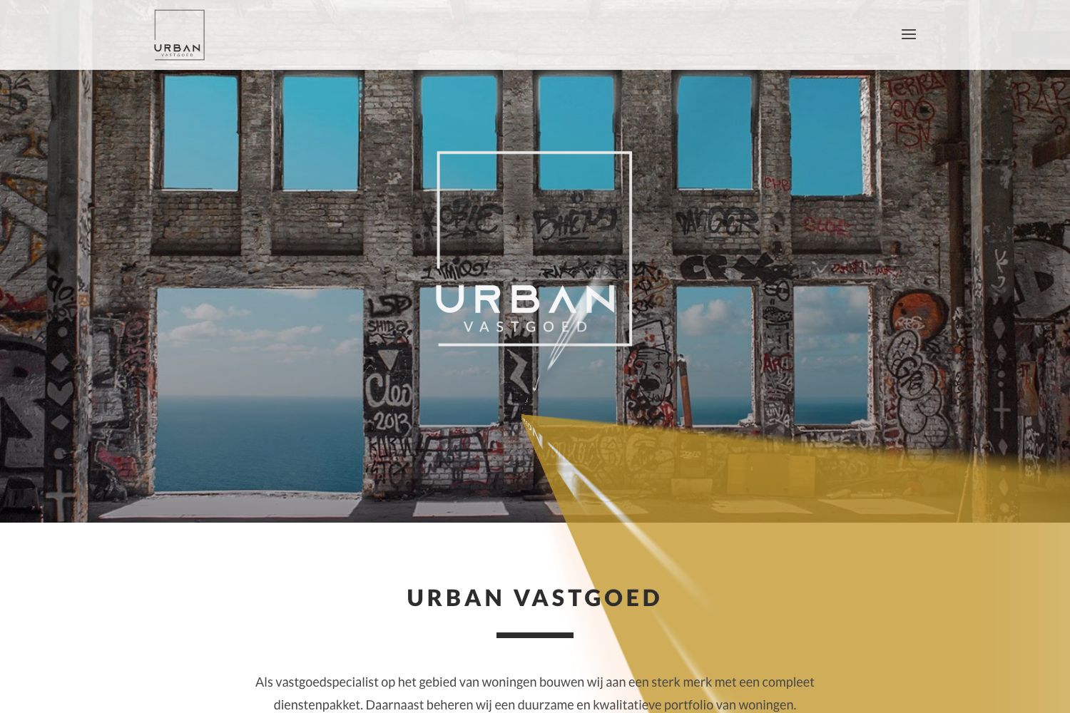 Website screenshot https://urban-vastgoed.nl