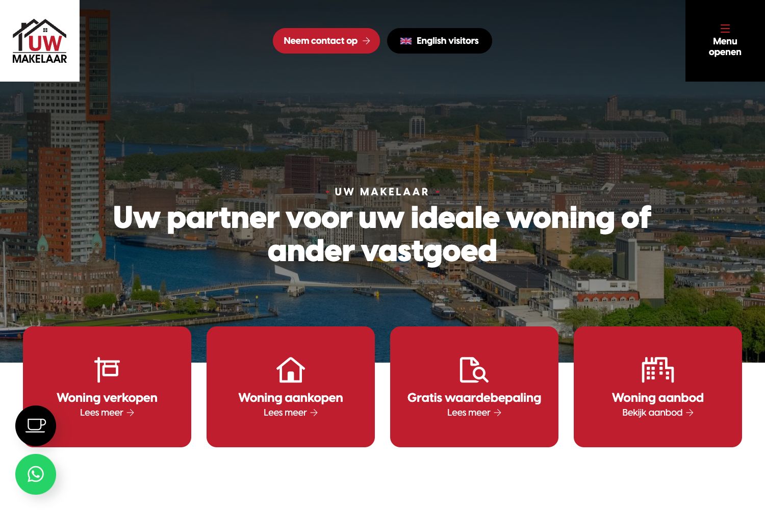 Website screenshot https://uwmakelaar.com