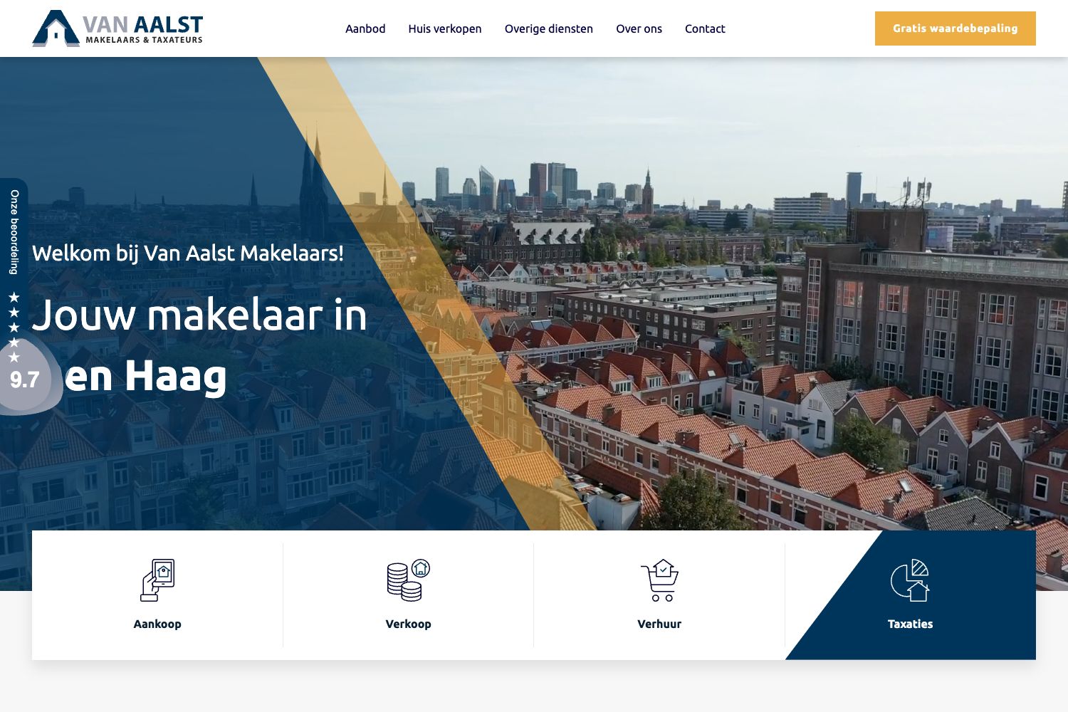 Website screenshot https://vanaalstmakelaars.nl