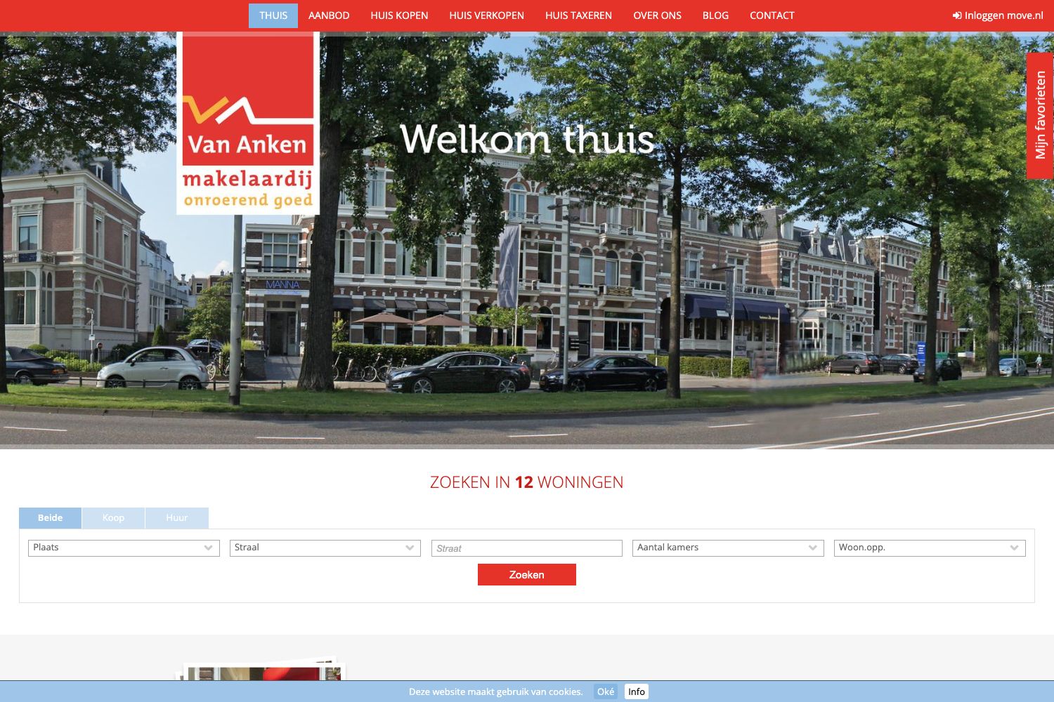 Website screenshot https://vananken.nl