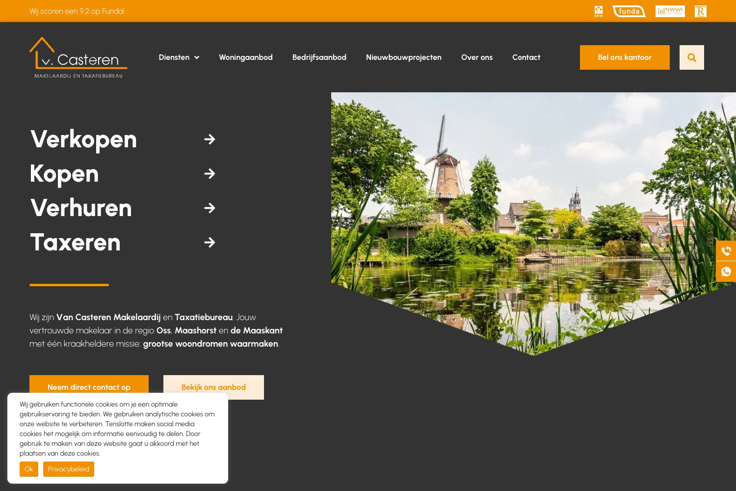 Website screenshot https://vancasteren.nl