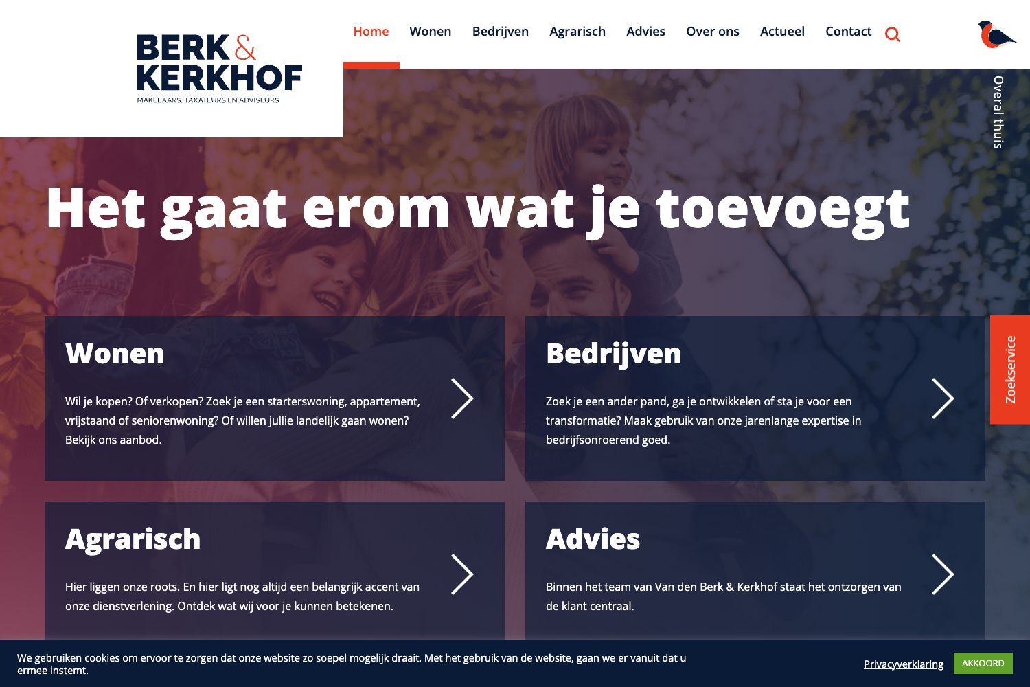 Website screenshot https://berkkerkhof.nl