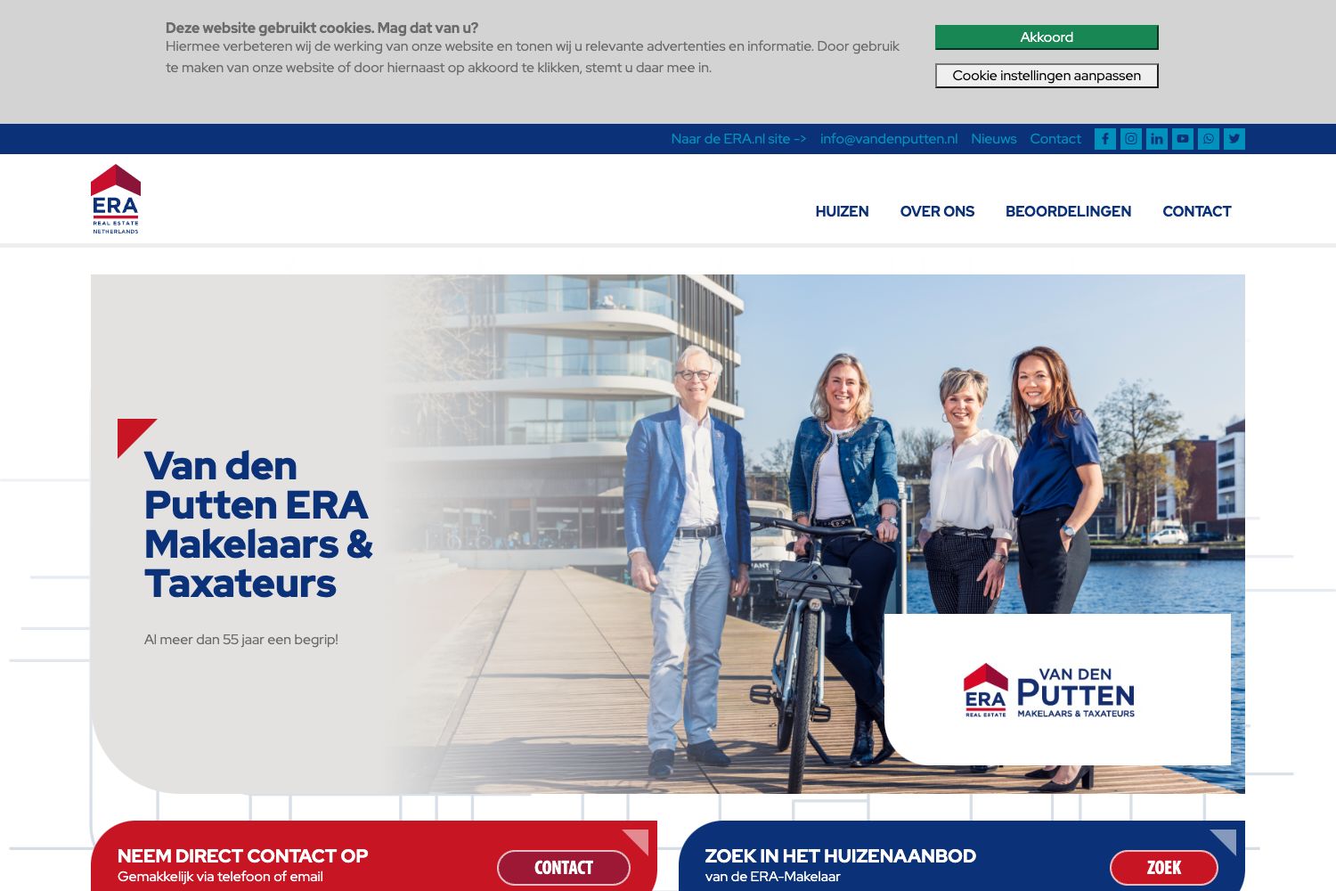 Website screenshot https://vandenputten.nl