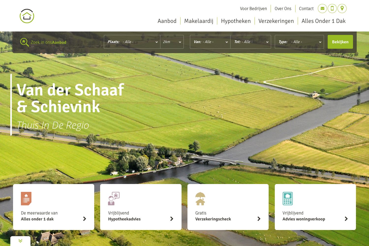 Website screenshot https://vanderschaafschievink.nl