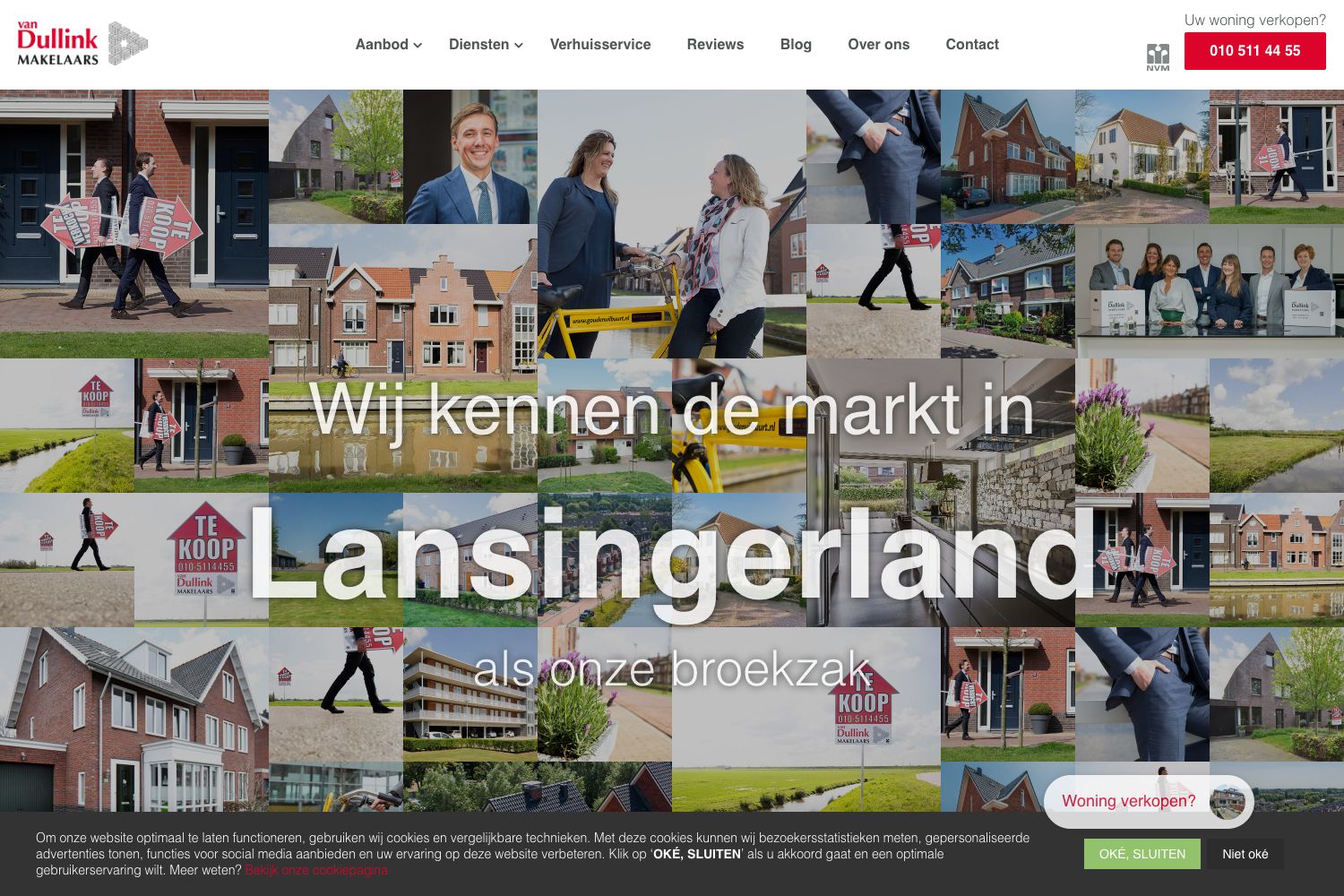 Website screenshot https://vandullink.nl