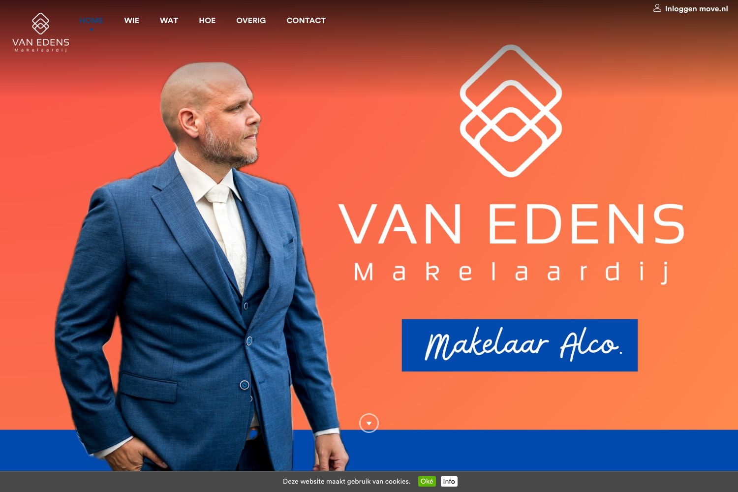 Website screenshot https://vanedens.com