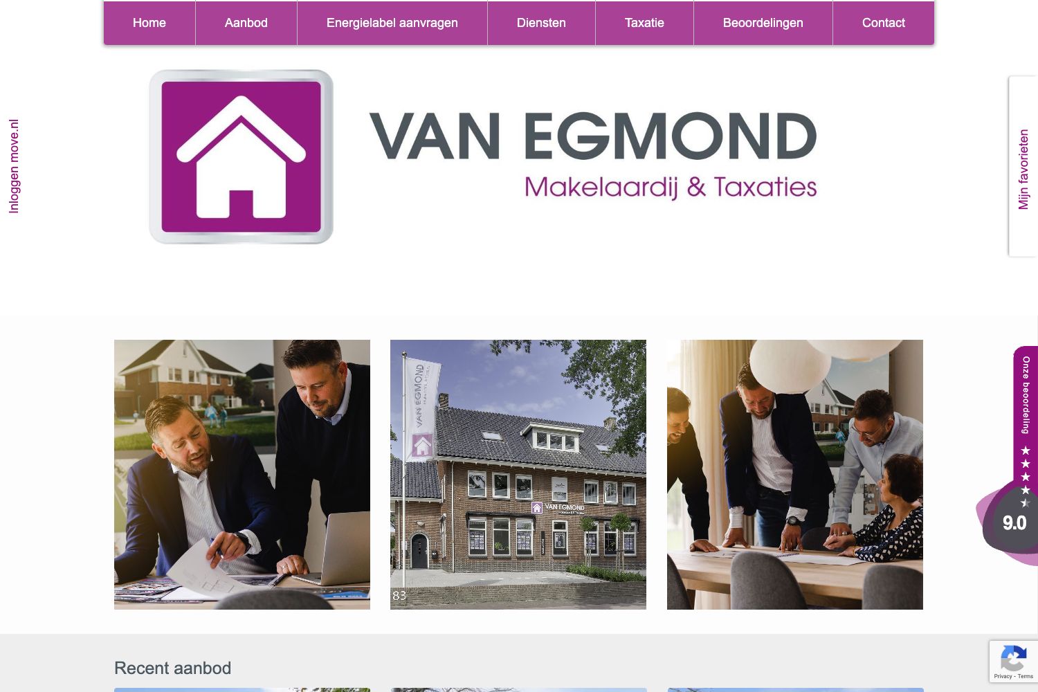 Website screenshot https://v-egmond.nl