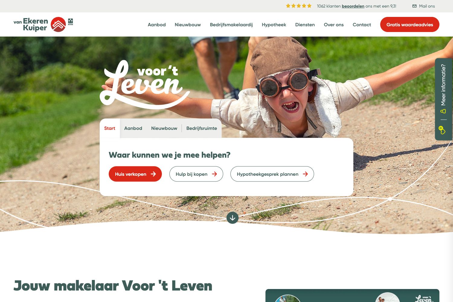 Website screenshot https://vanekerenkuiper.nl