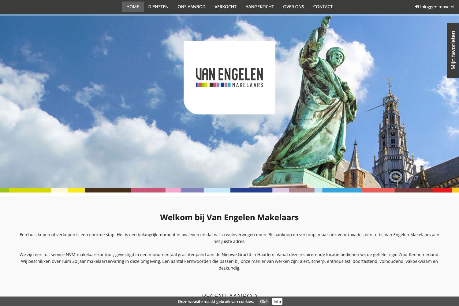 Website screenshot https://vanengelenmakelaars.nl