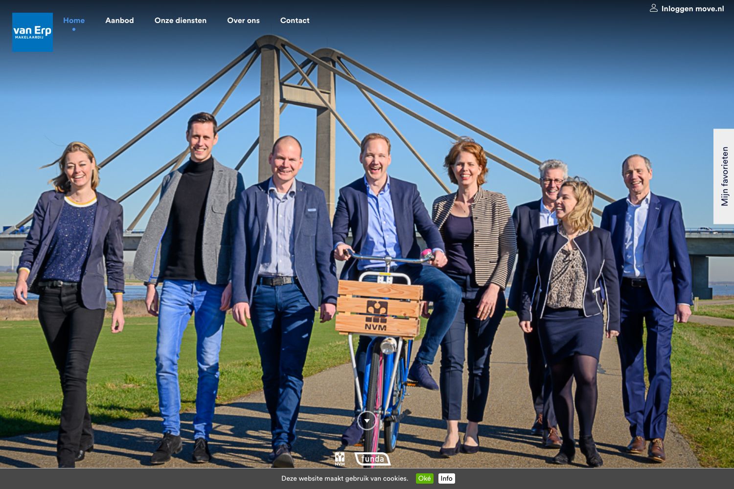 Website screenshot https://vanerpmakelaardij.nl