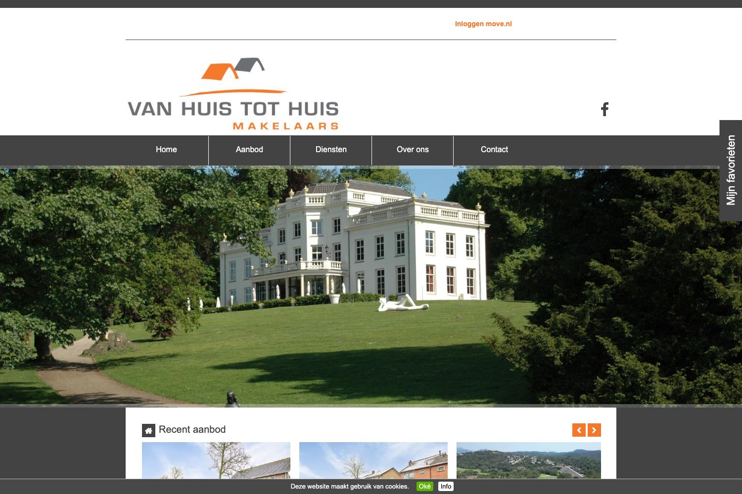Website screenshot https://vanhuistothuismakelaars.nl