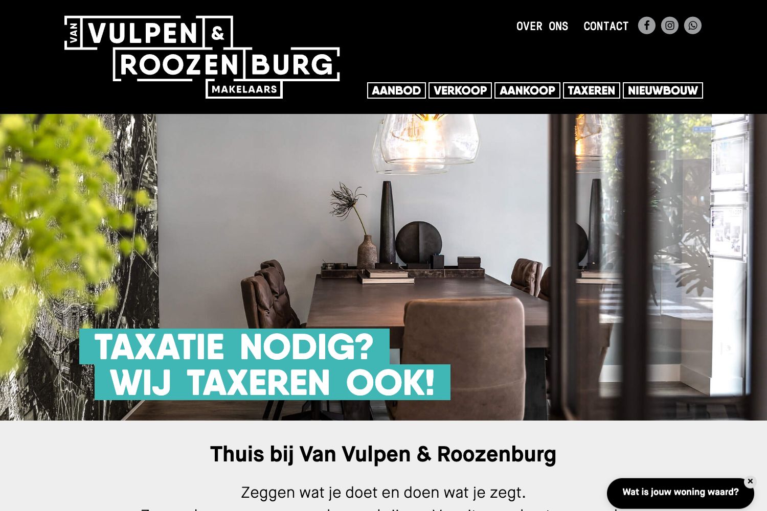 Website screenshot https://vanvulpenroozenburg.nl
