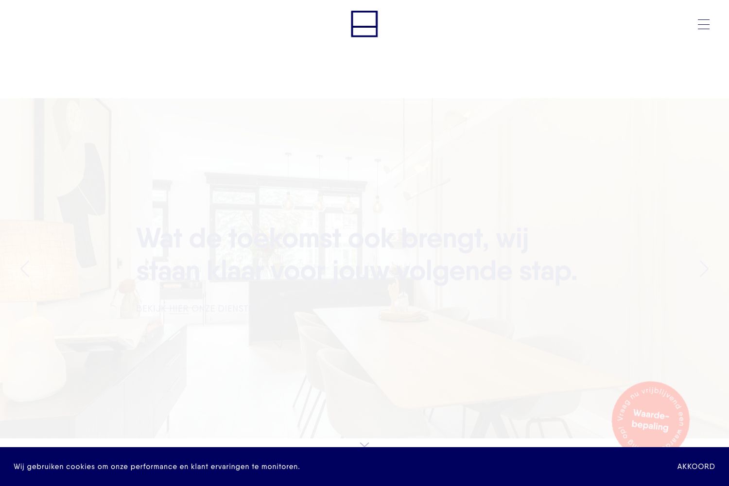 Website screenshot https://vandevijvermakelaardij.nl